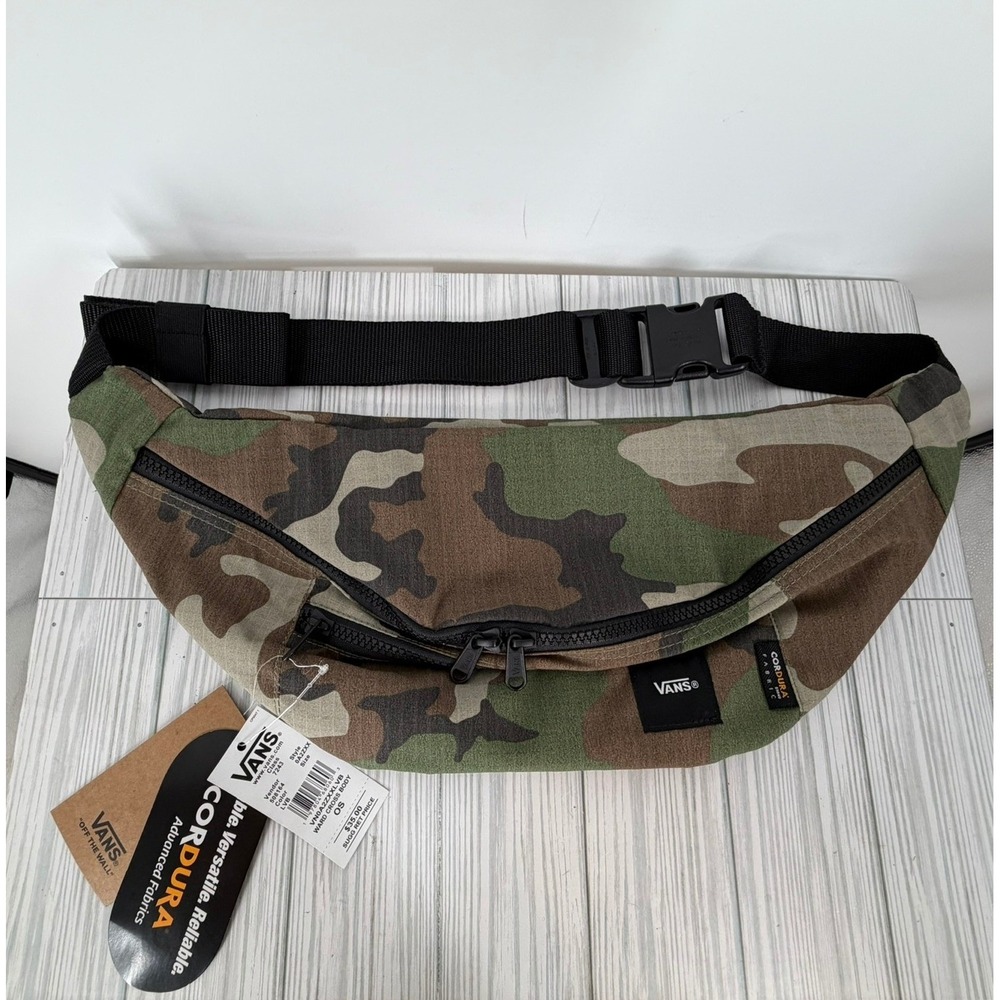 Vans Ward Cross Body Bag Camo Cordura Nylon Waist Pack NEW - Picture 6 of 16